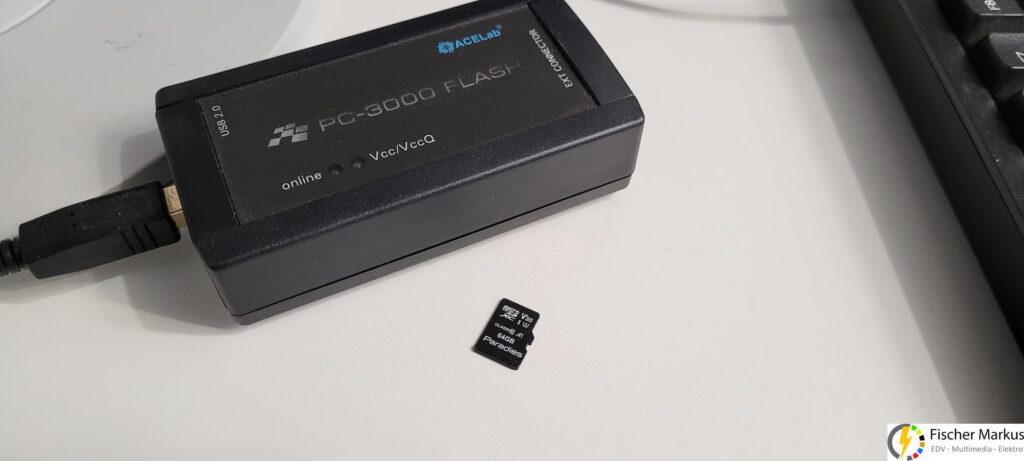 Datenrettung 64Gb microSD Karte PC-3000 Flash von ACELab