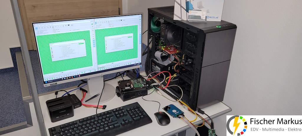 Workstation PC-3000 UDMA mit zwei Festplatten gleichzeitig in Bearbeitung