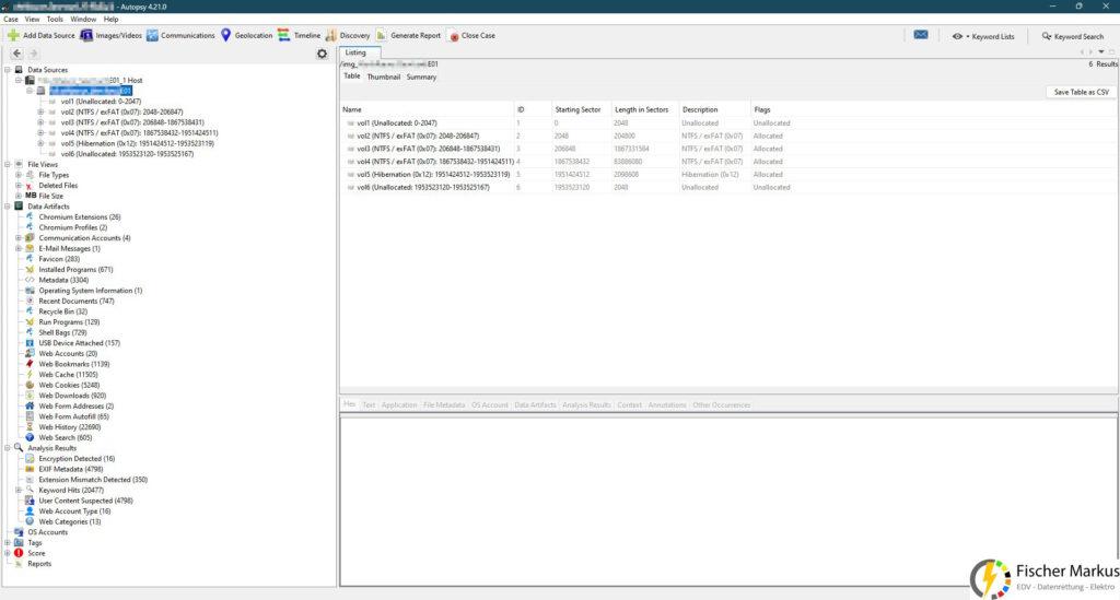 Datenrettung und IT-Forensik (5) Autopsy