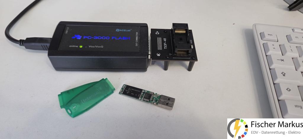 Flash Datenrettung USB Stick mit PC-3000 Flash von ACELab