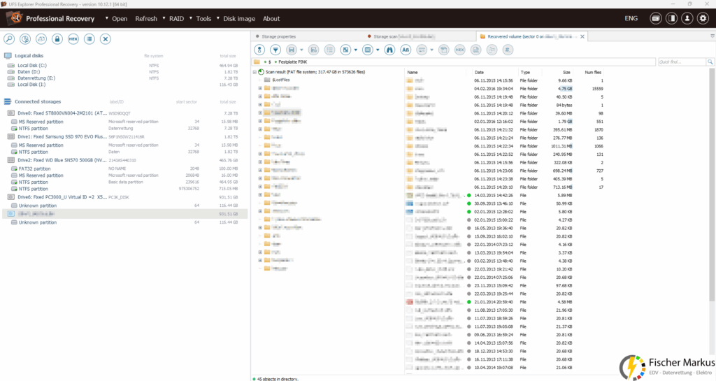 Datenzugriff mit Integritätsprüfung mittels UFS Explorer Professional