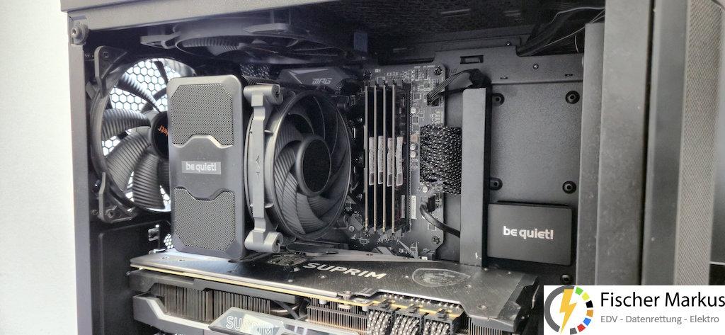 Reparatur PC defekte Wasserkühlung (3) neuer Luftkühler