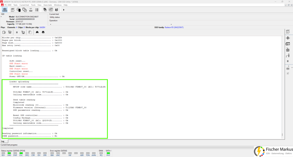 SSD Loader Upload in Controller RAM
