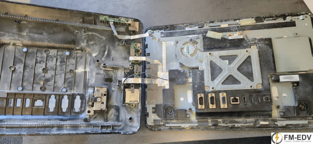 Reparatur Tablet Dental CNC Fräse (2) voller Frässtaub